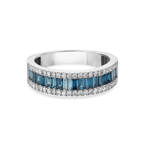 Blue diamond ring